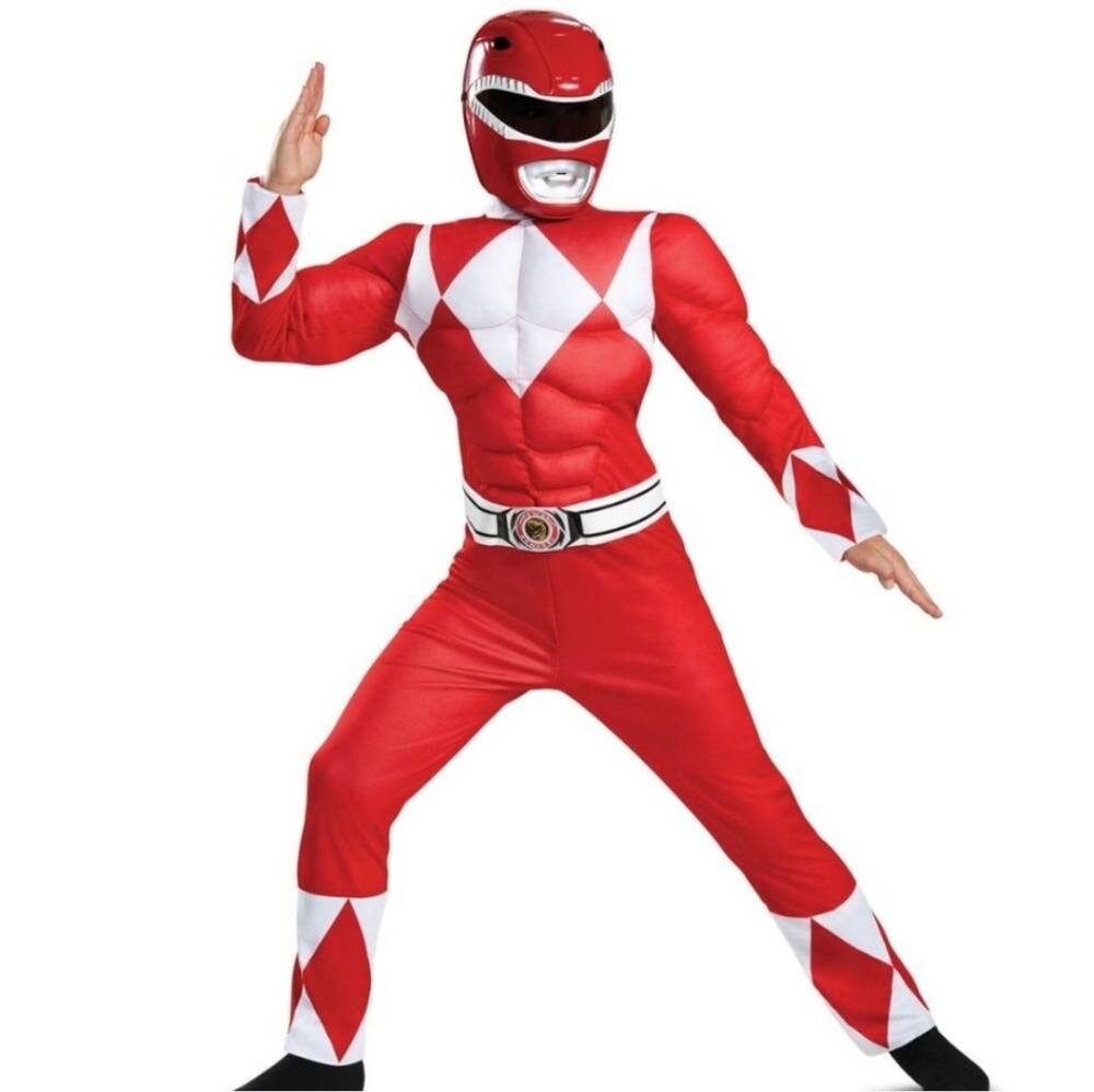 🚫SOLD🚫 Red Power Ranger Classic Muscle Child Costume Medium 8